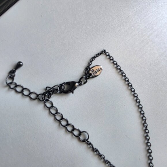 Lia Sophia Silver and Black Beaded Necklace - Picture 9 of 9